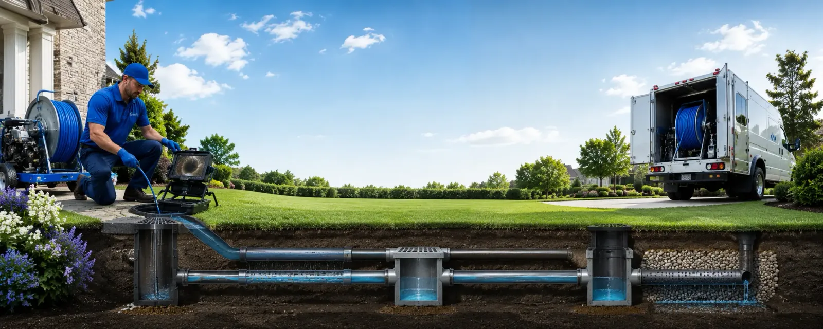 Outdoor drain cleaning information for Portersville, PA
